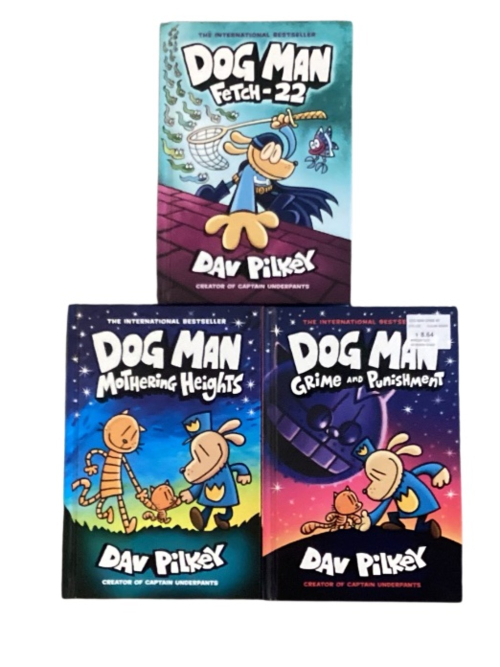 Dog Man Book Set of Three Excellent